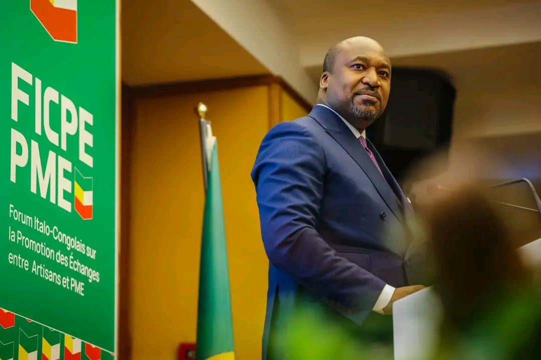 Forum sur les échanges PME et artisanat : Denis Christel Sassou représente la République du Congo.