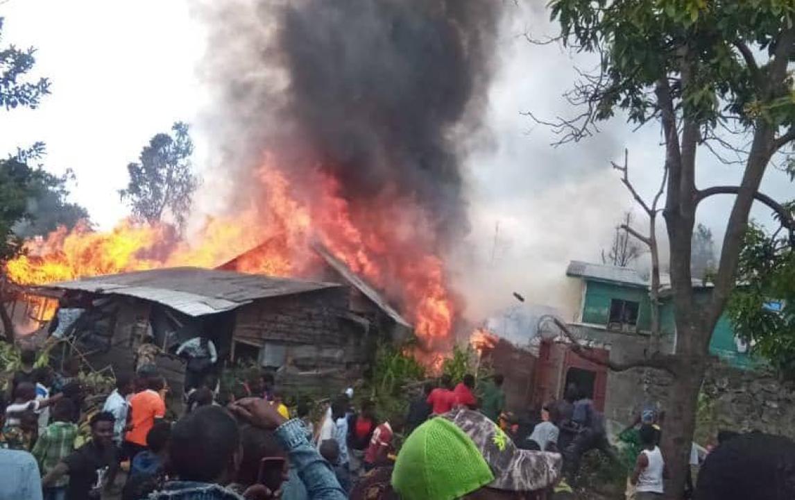 RDC: Plus de 10 maisons détruites dans un incendie à Goma