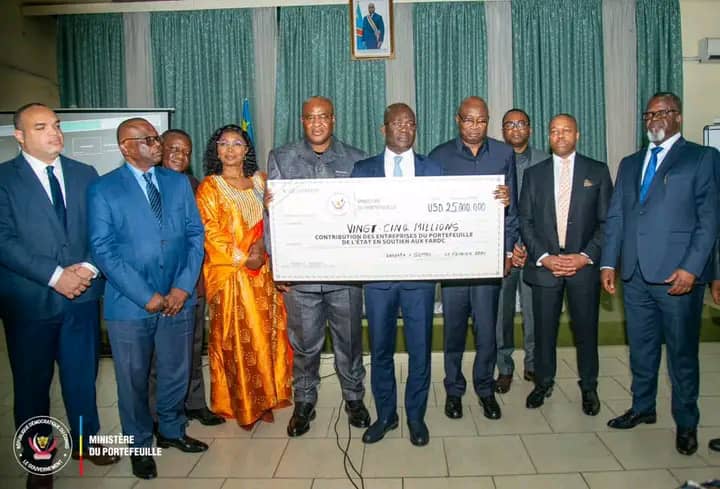 Contribution à l’effort de guerre en RDC : les entreprises de l’État apportent 25 millions de dollars