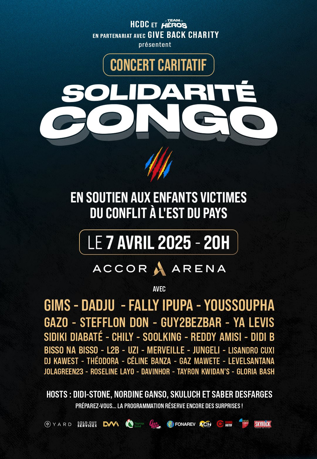 France: le concert «Solidarité Congo» reporté à une date ultérieure