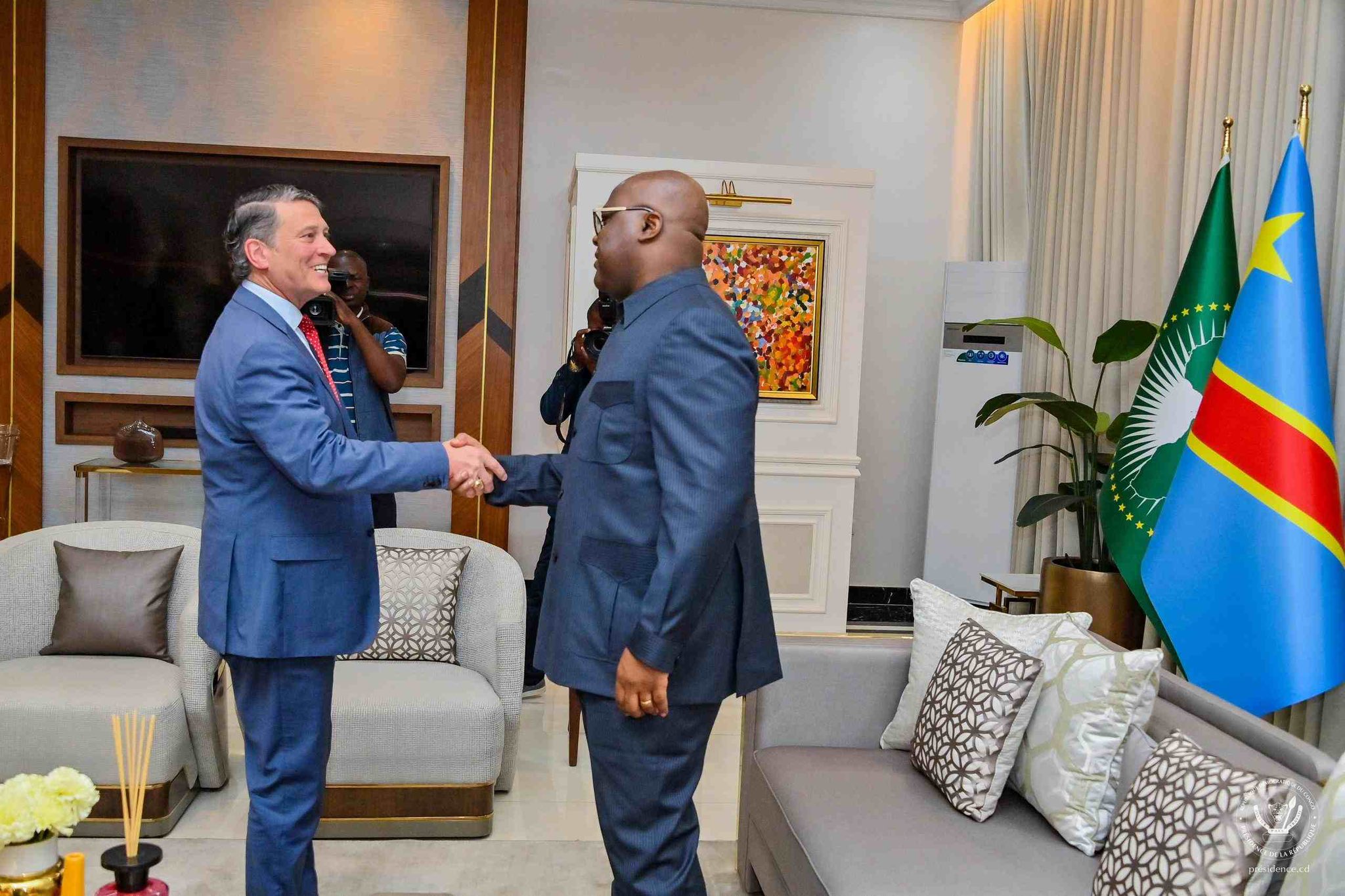 RDC : l’envoyé spécial de Donald Trump reçu par Felix Tshisekedi