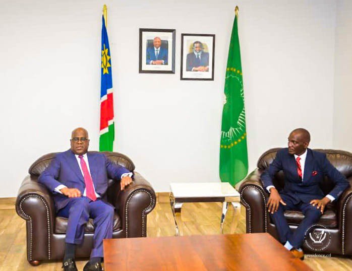 Félix Tshisekedi à Windhoek pour participer à l’investiture de la première femme présidente de la Namibie