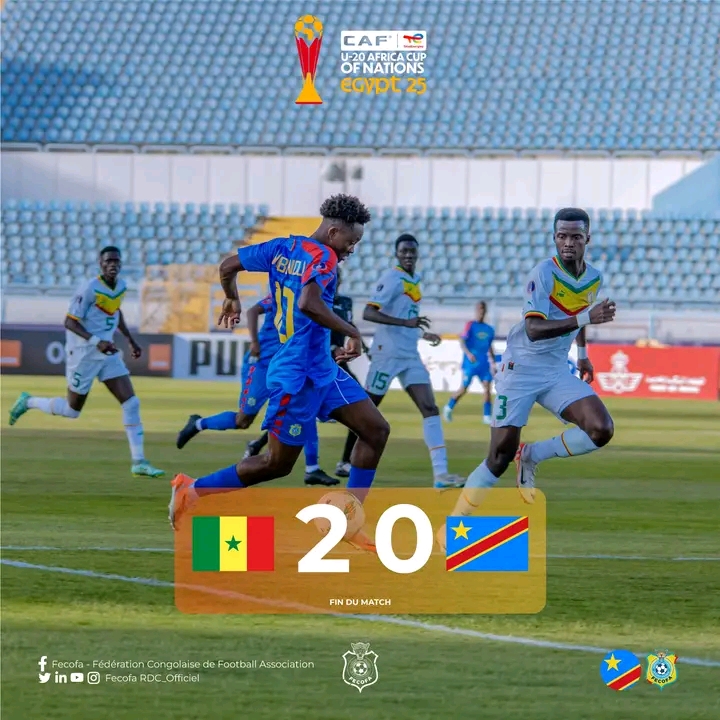 CAN U20 : la RDC passe en quart de finale malgré sa défaite face au Sénégal