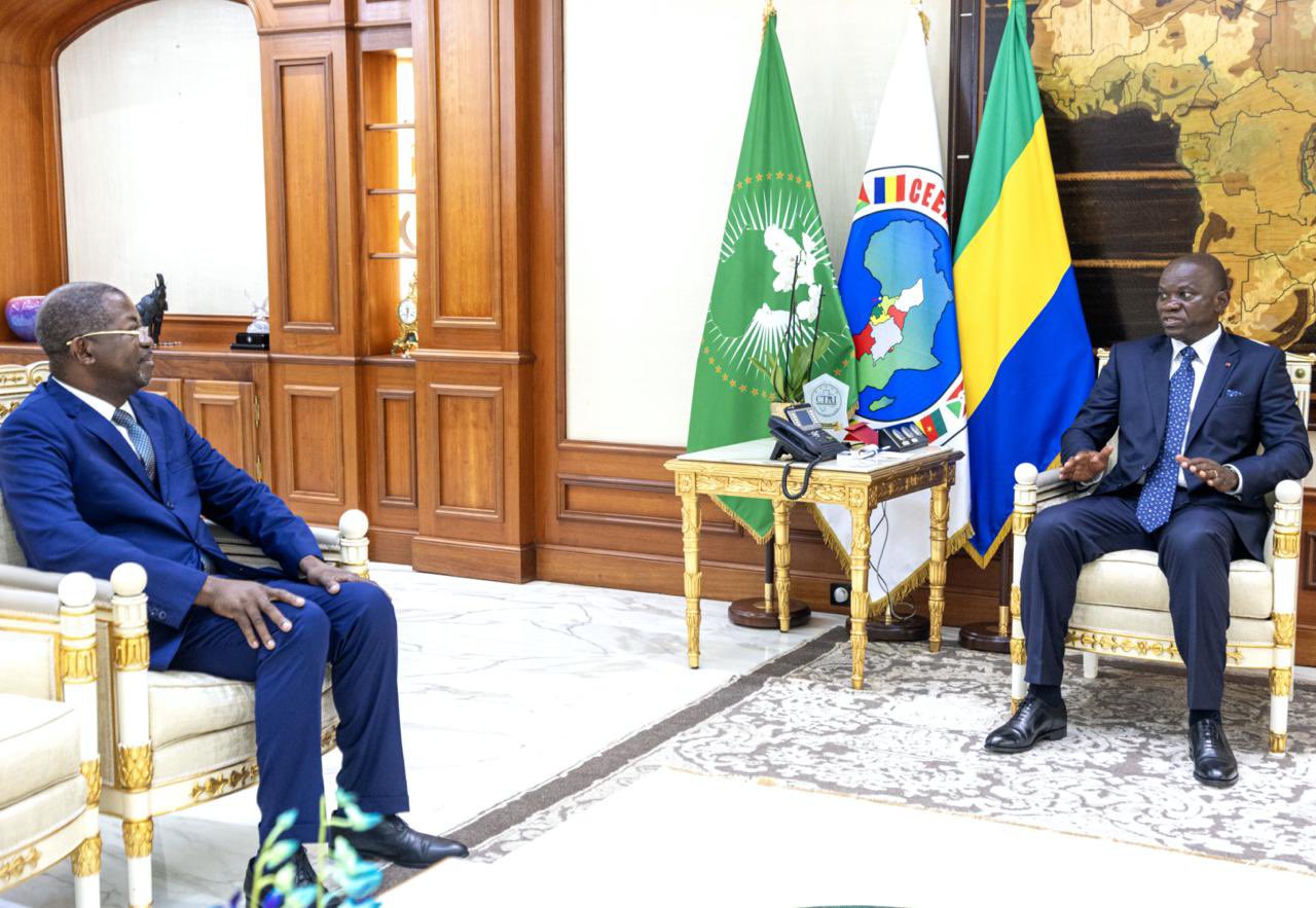 Gabon : Oligui Nguema reçoit Séraphin Moundounga, nouveau vice-président de la République