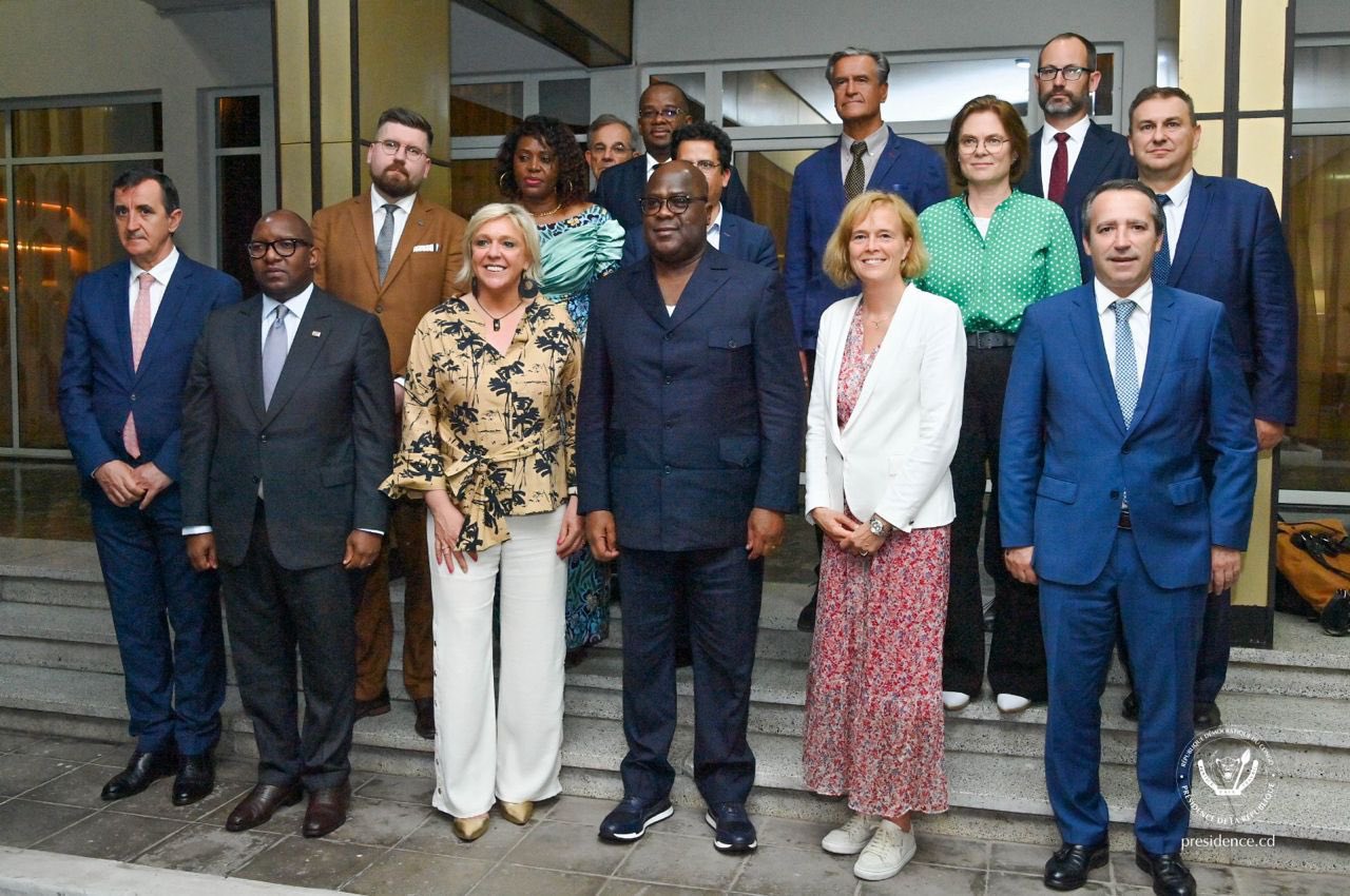 Le président Tshisekedi reçoit des parlementaires européens porteurs d’un message de soutien à la RDC