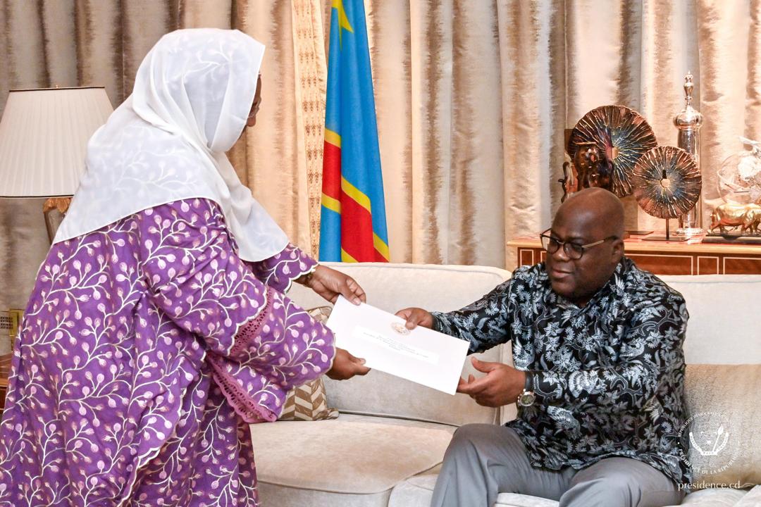 RDC : une émissaire de la Mauritanie reçue par le président Tshisekedi