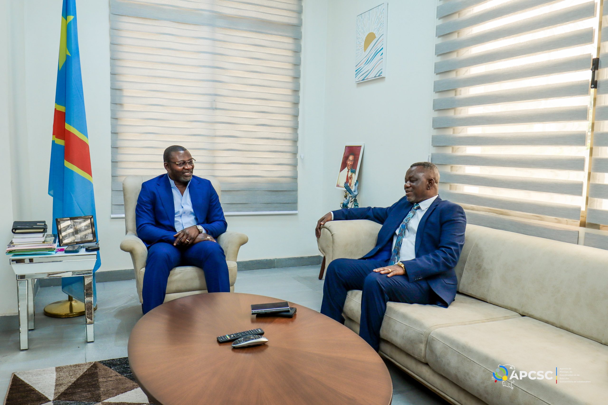 RDC : le DG de l’APCSC Freddy Yodi échange avec Daniel Aselo sur l’évolution des projets à Lodja