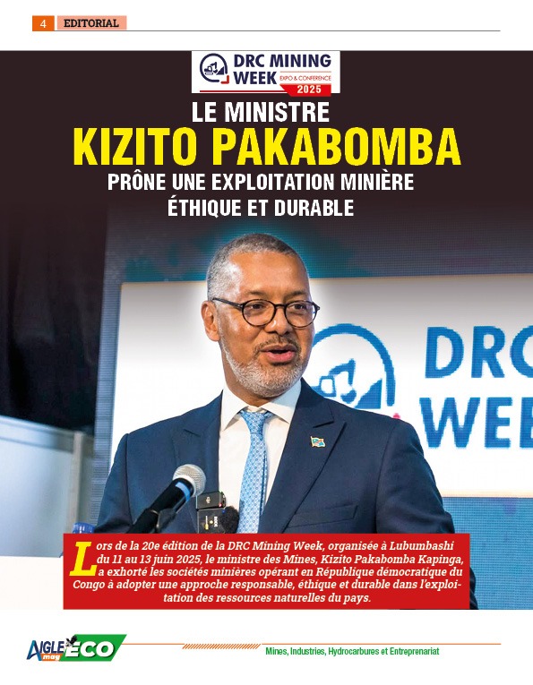 DRC Mining Week 2025 : Le ministre Kizito Pakabomba prône une exploitation minière éthique et durable