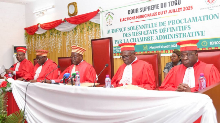 Togo : la Cour suprême valide les résultats des élections municipales