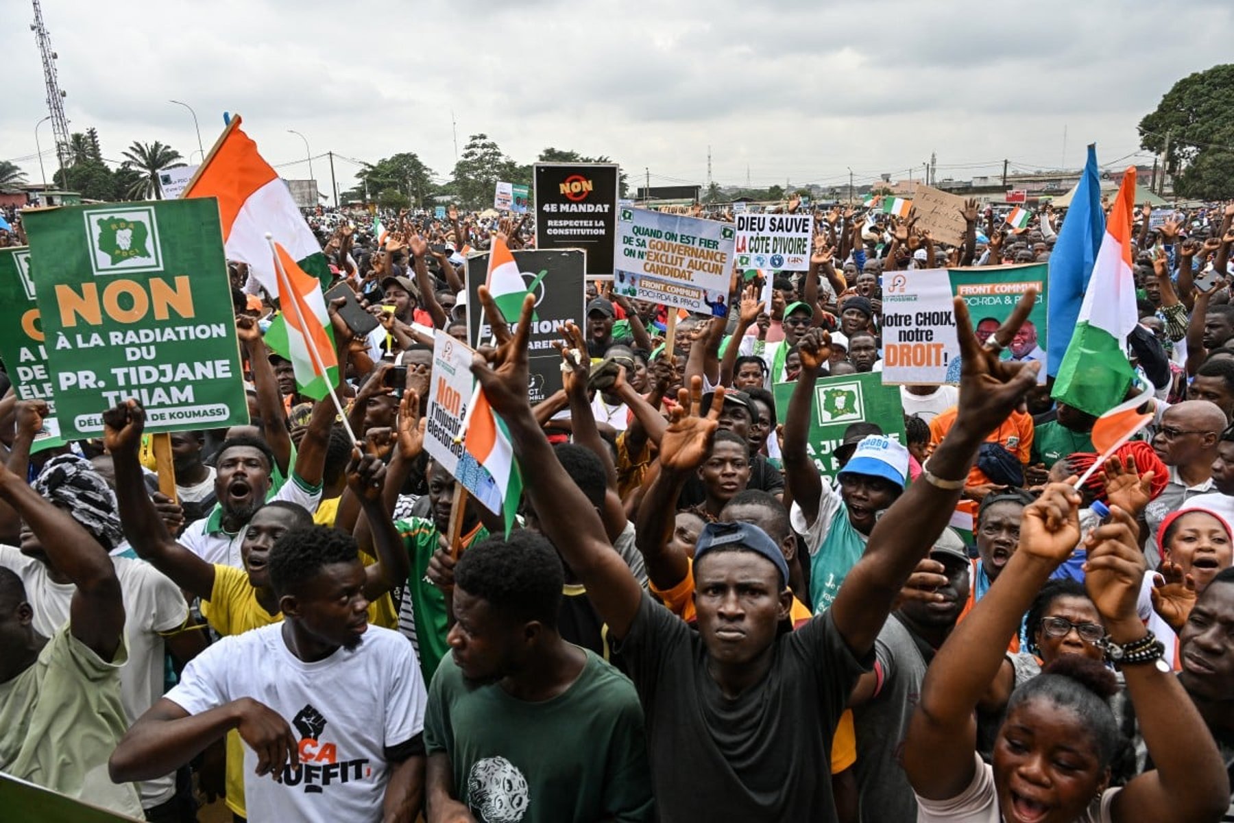 Côte d’Ivoire : manifestation à Abidjan contre un 4e mandat de Ouattara