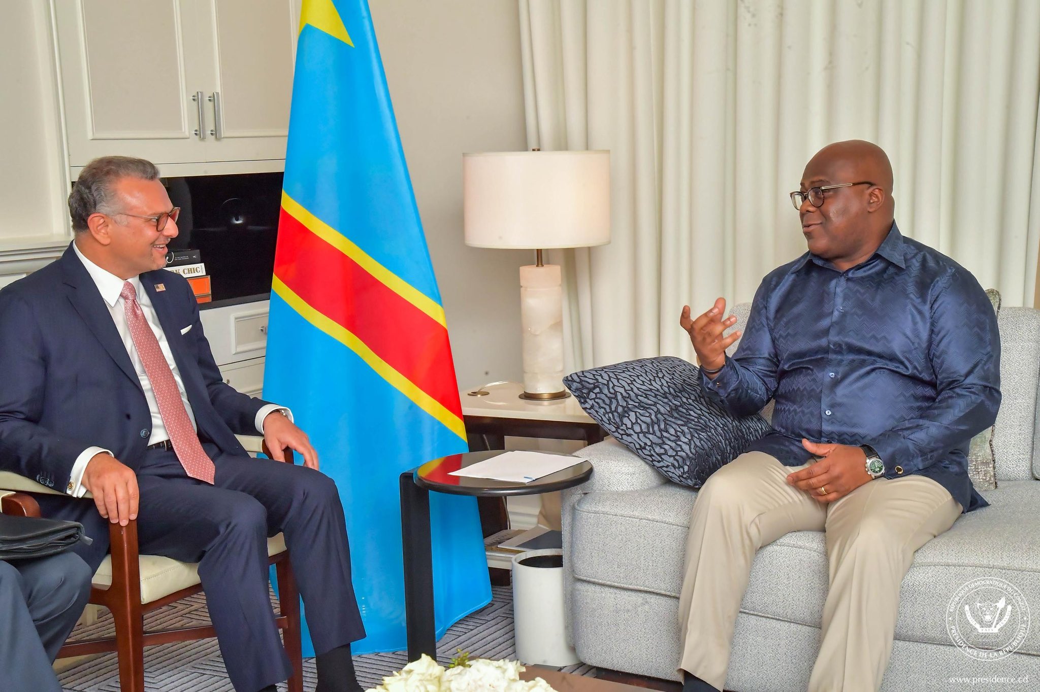 À New York, le président Tshisekedi s’entretient avec Massad Boulos au sujet du suivi de l’accord de paix de Washington