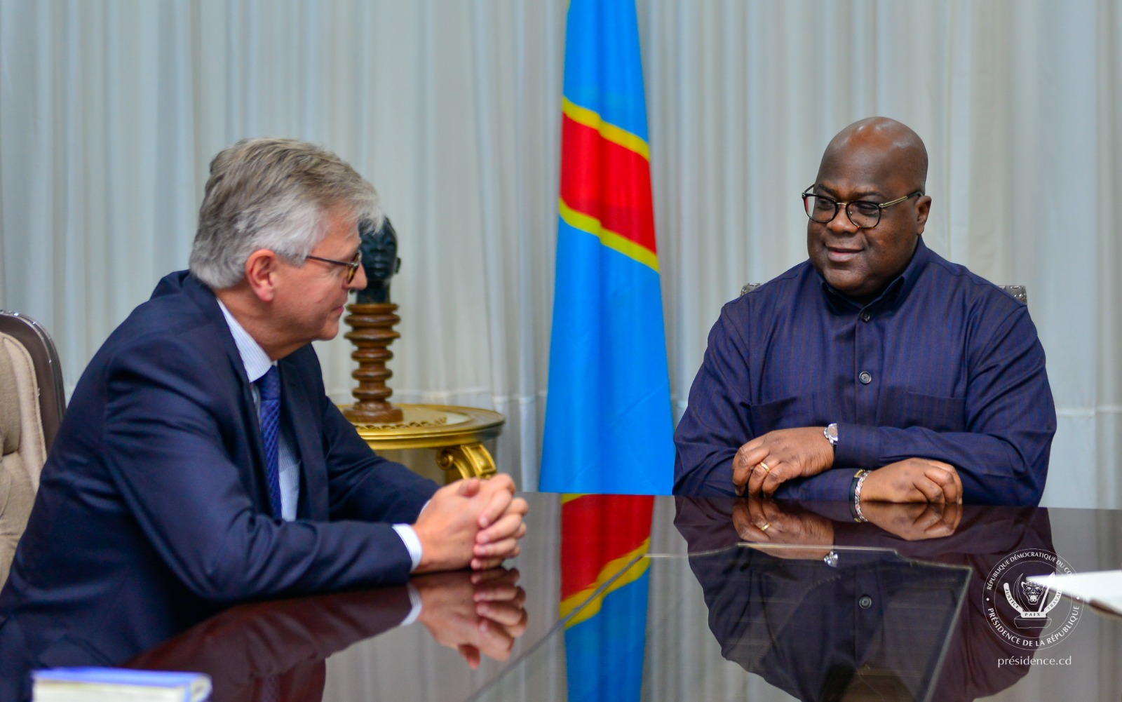 En visite en RDC, Jean-Pierre Lacroix reçu par Félix Tshisekedi