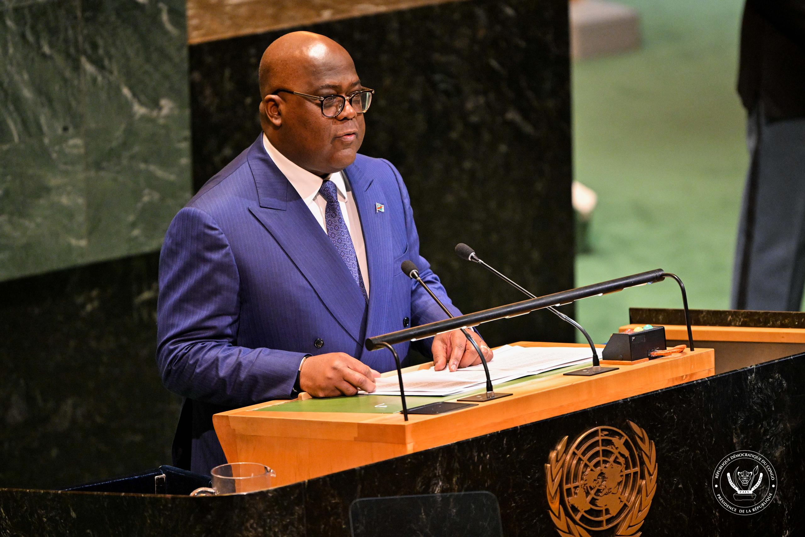 À l’ONU, le Président Tshisekedi appelle à une paix « juste et durable » en RDC