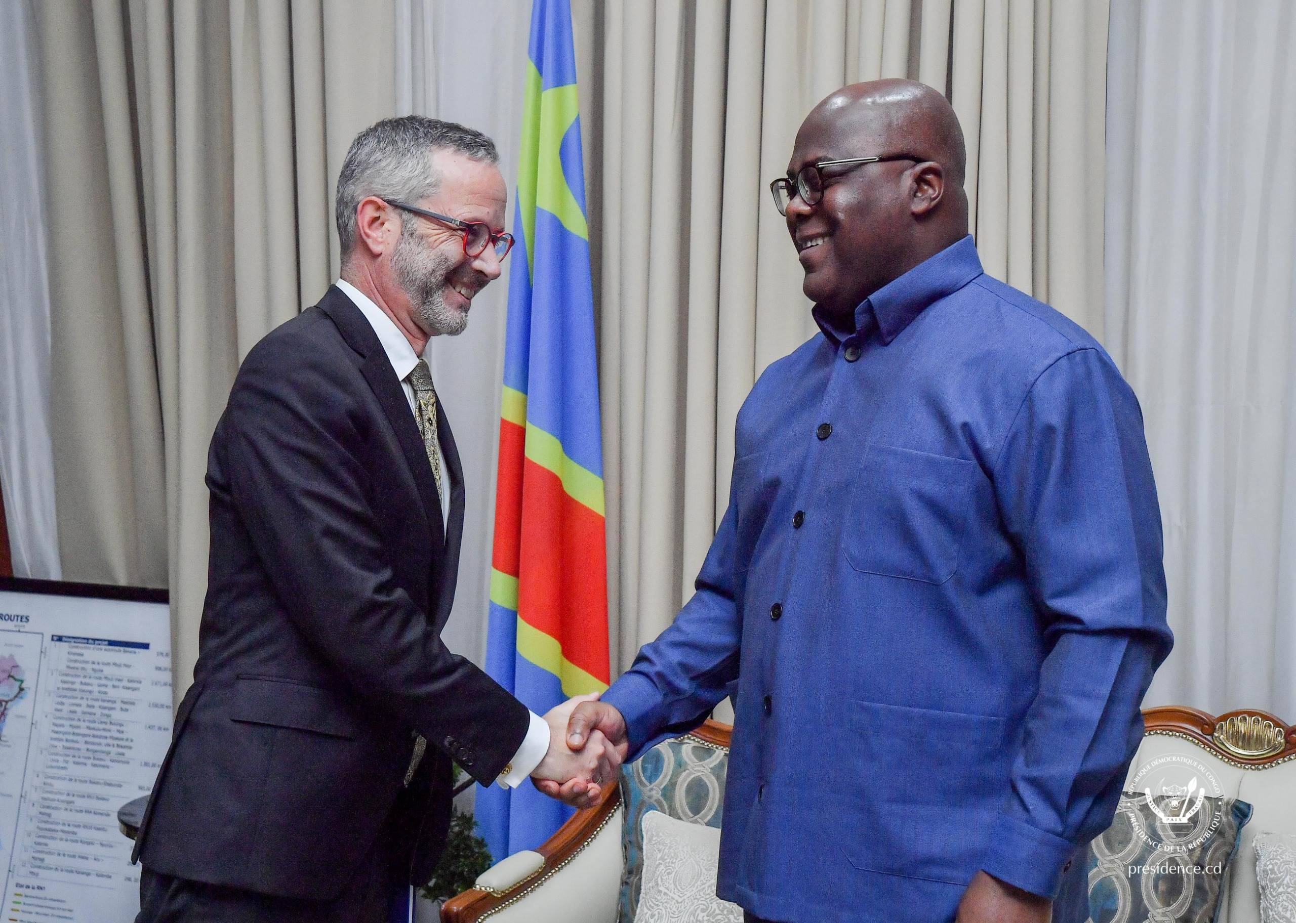 RDC : Félix Tshisekedi et l’ambassadeur de France échangent sur l’organisation de la Conférence sur la paix et la prospérité dans la région des Grands Lacs