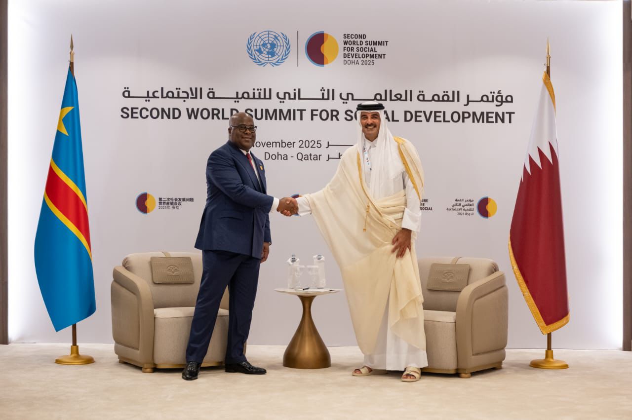 Le Président Tshisekedi reçu par l’Émir du Qatar