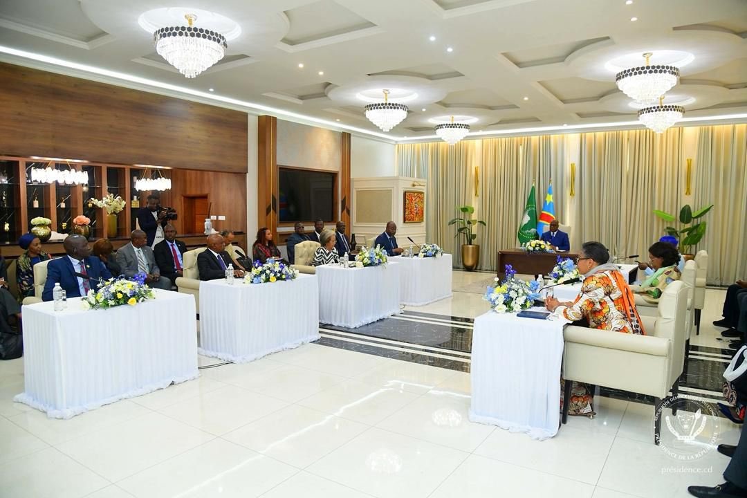 Est de la RDC : le Président Tshisekedi reçoit le Panel des facilitateurs de l’Union africaine