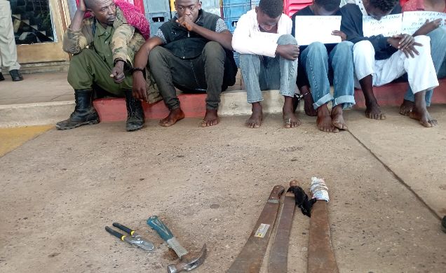 RDC : Présentation d’une dizaine de présumés bandits arrêtés à Lubumbashi