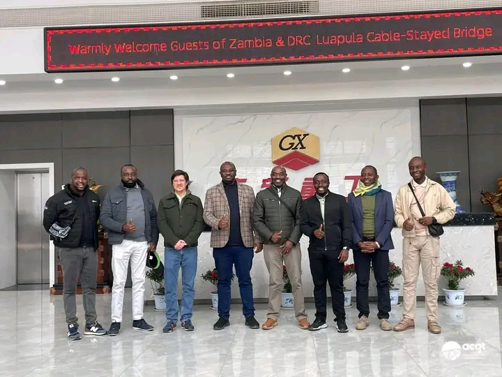 Construction du pont Luapula : l’ACGT, la RDA et leurs partenaires en mission d’inspection en Chine