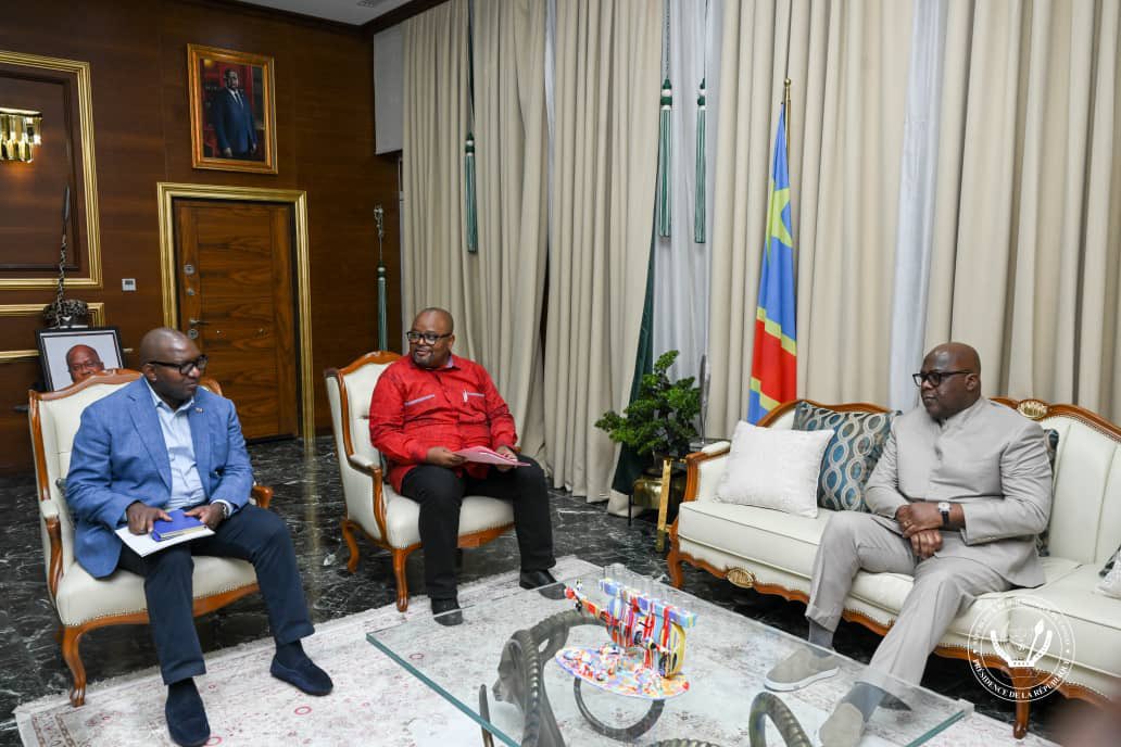 RDC : Avant l’ouverture de la session parlementaire, Félix Tshisekedi échange avec les présidents des deux chambres sur les accords de Washington