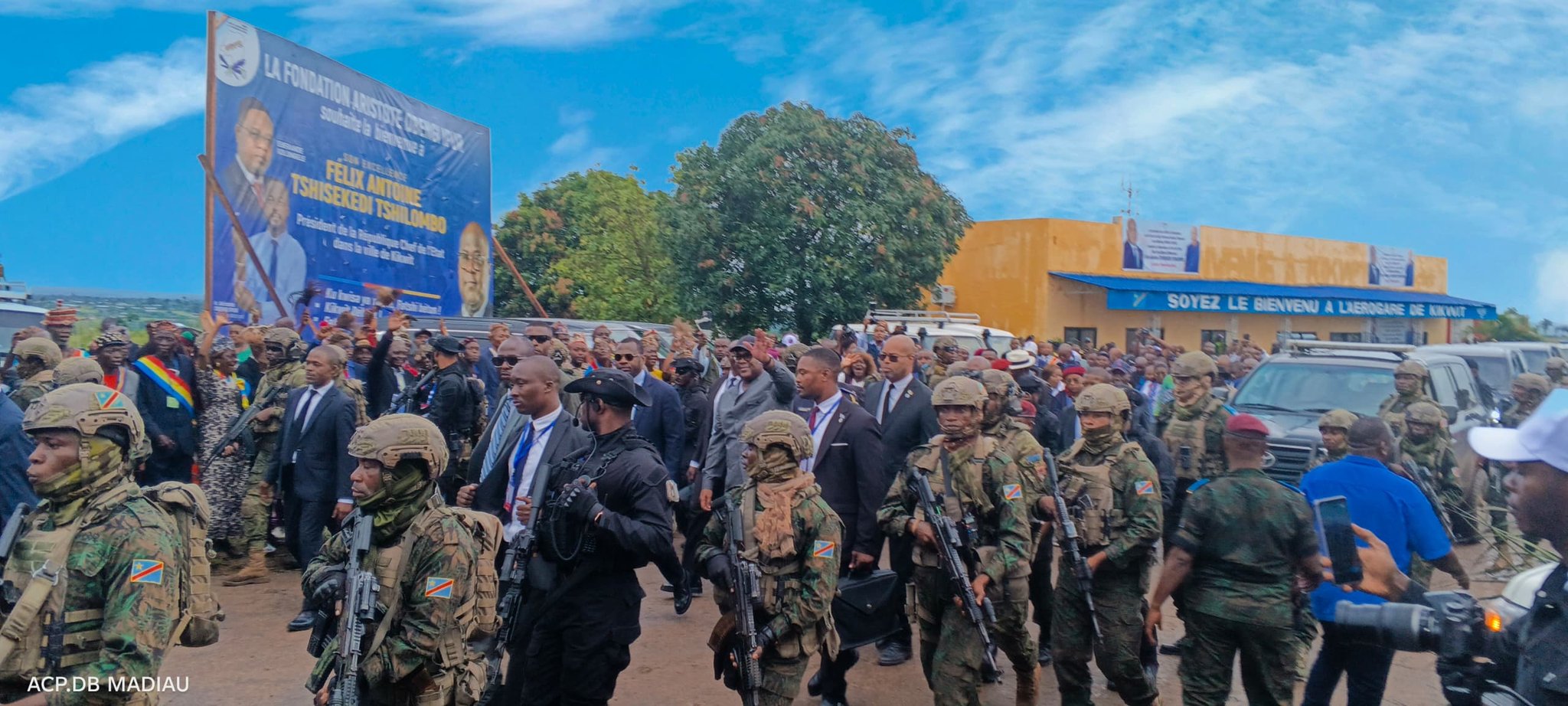 RDC : après Bandundu, le président Tshisekedi est arrivé à Kikwit pour une visite d’itinérance