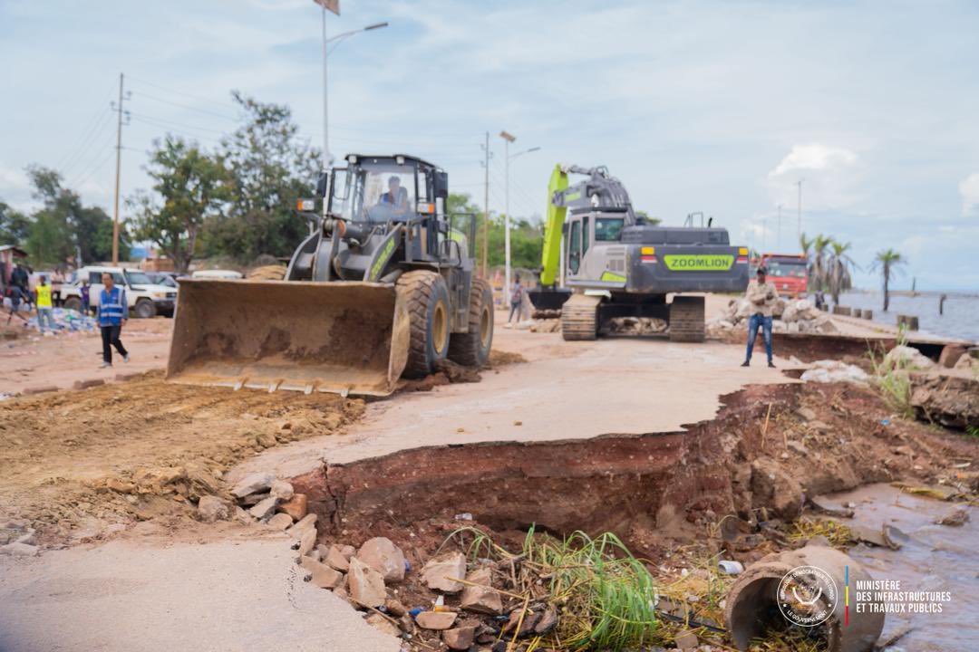 Tanganyika : les travaux de réhabilitation du boulevard Lumumba à Kalemie sont en cours
