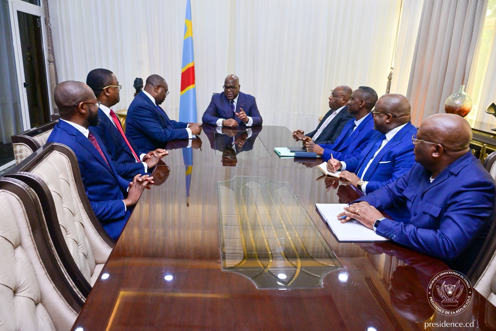 Projet de pont route-rail Kinshasa–Brazzaville au coeur des échanges entre Félix Tshisekedi et une délégation de la République du Congo