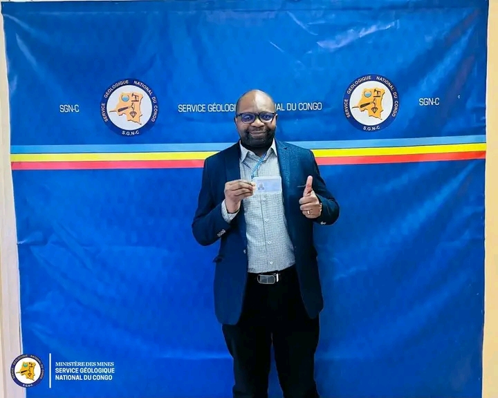 Raoul Wazenga Vitima officiellement inscrit au tableau de l’Ordre des Géologues de la RDC