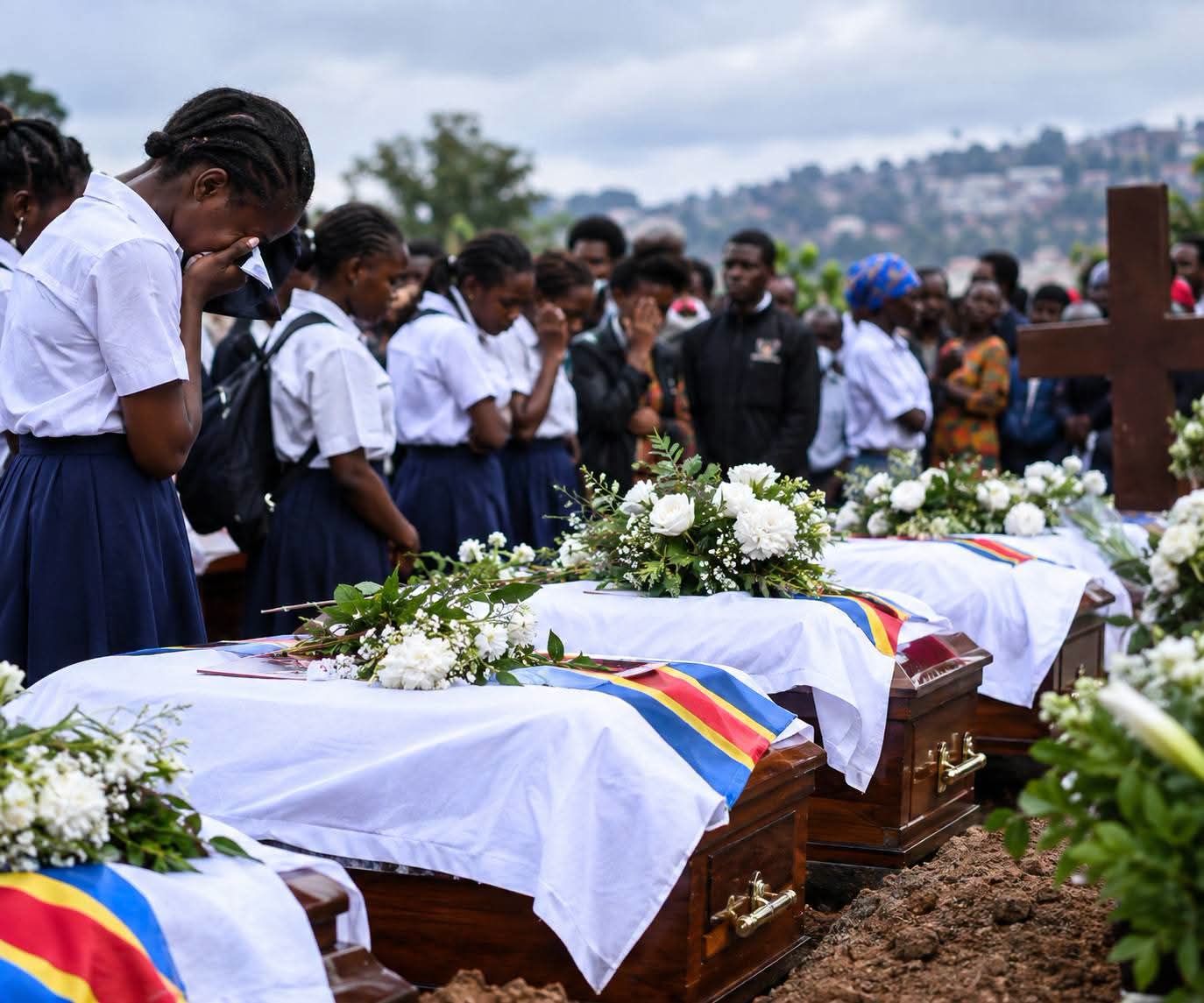 Incendie des écoles Furaha et Ujamaa : 27 élèves inhumés à Bukavu