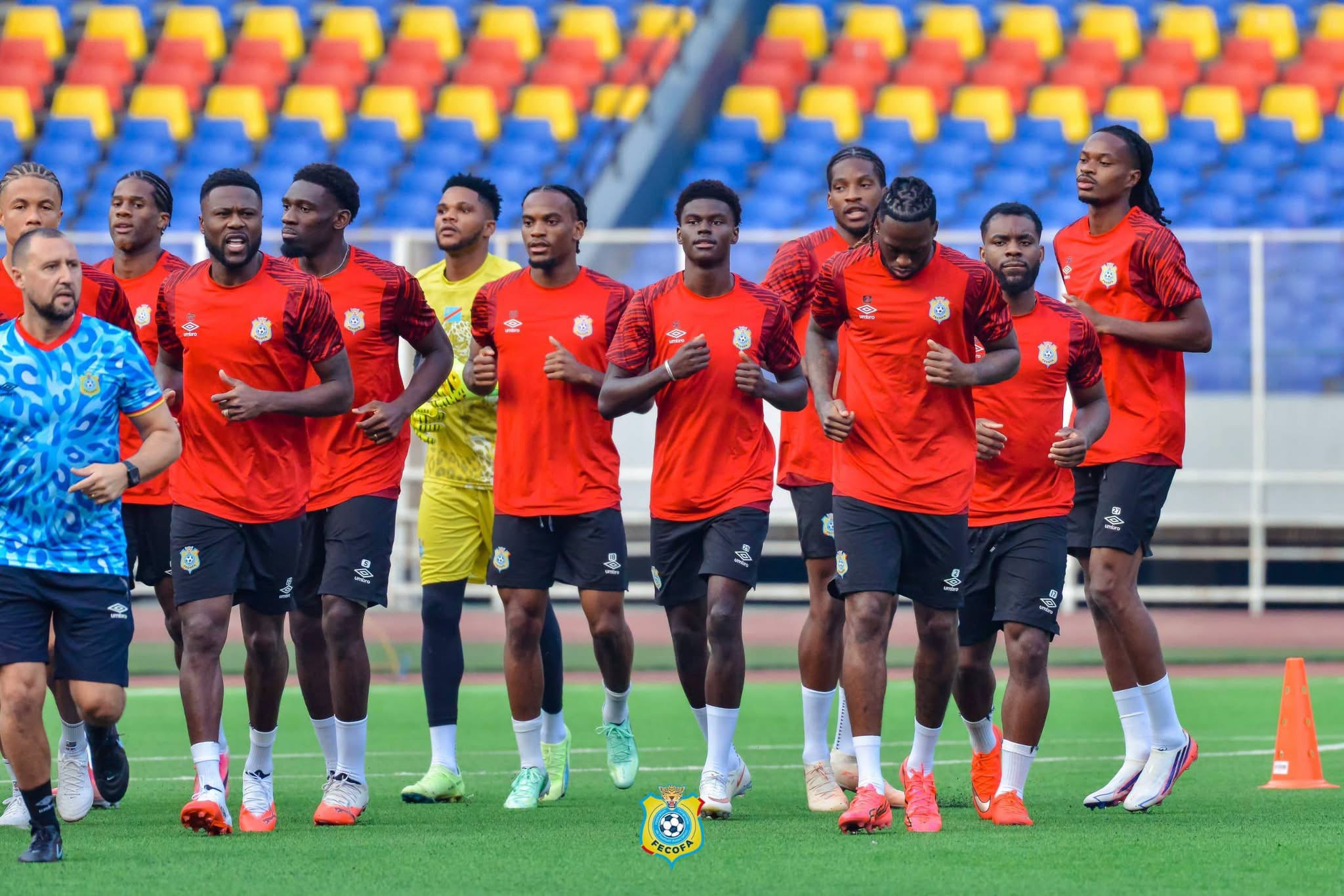 Éliminatoires CAN 2027 : première séance d’entraînement des Léopards à Kinshasa
