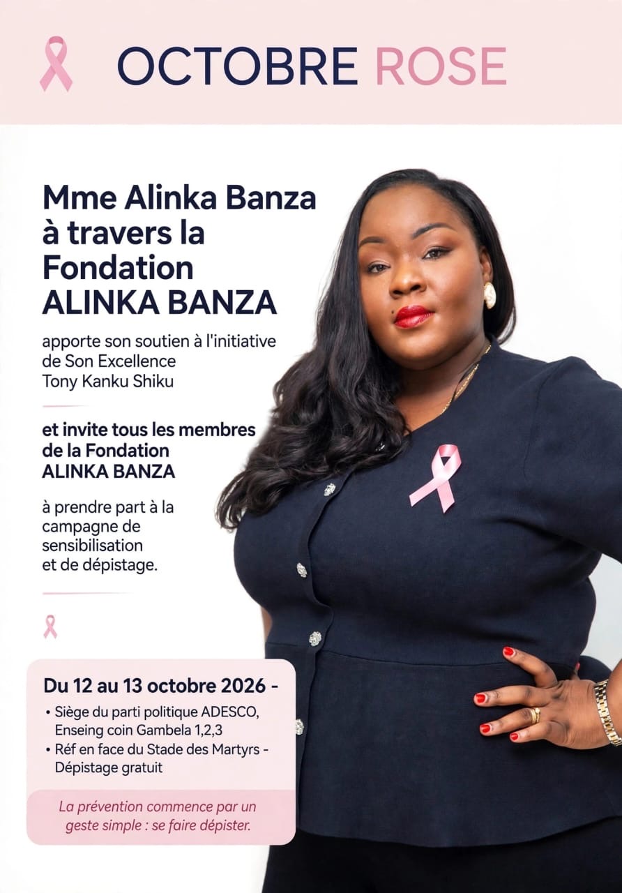 Octobre Rose 2026 : la Fondation ALIKAN BANZA se mobilise pour le dépistage du cancer du sein