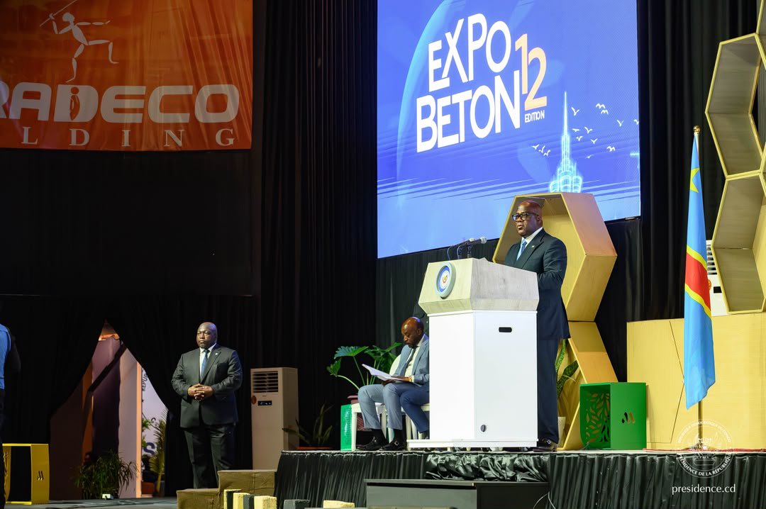 À ExpoBéton RDC, Félix Tshisekedi rappelle que les infrastructures doivent servir le développement local